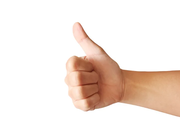 Hand with thumb up — Stock Photo, Image