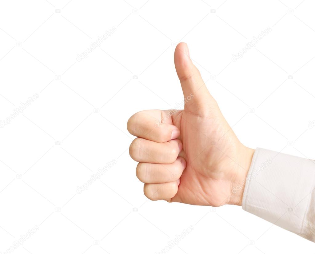 hand with thumb up