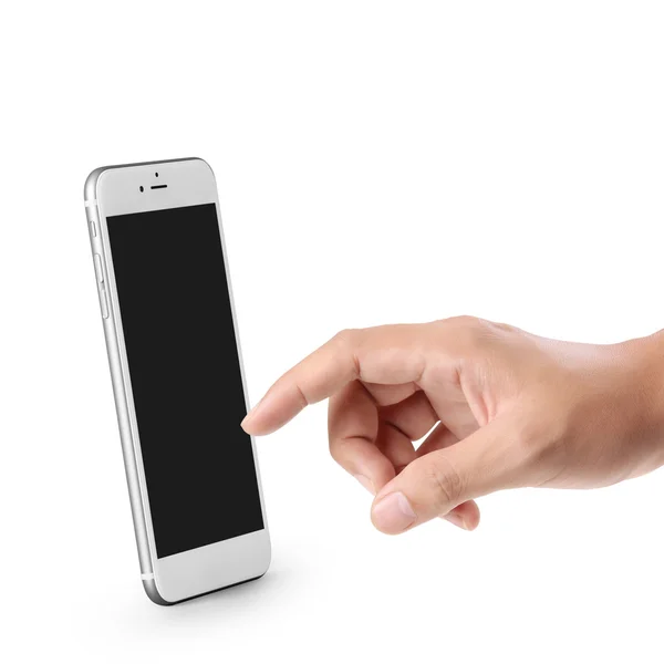 Nowoczesny telefon komórkowy w ręku — Zdjęcie stockowe