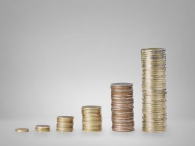 Madeni paralar borsa grafiği