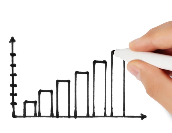 Gráfico de dibujo a mano mostrar —  Fotos de Stock