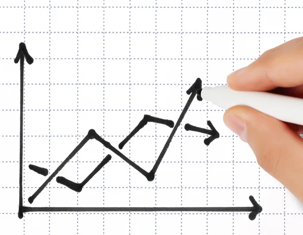 Kézzel diagram Térkép — Stock Fotó