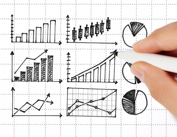 hand drawing chart show