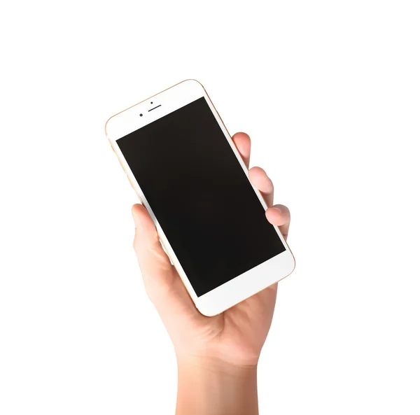 Smartphone in hand — Stock Photo, Image