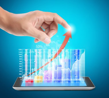 modern teknoloji gösterir tablet 