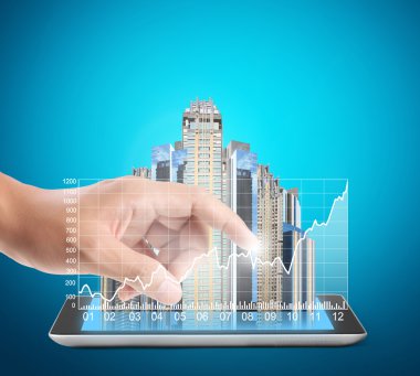 modern teknoloji gösterir tablet 