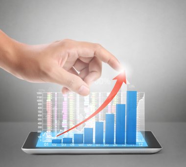 modern teknoloji gösterir tablet 