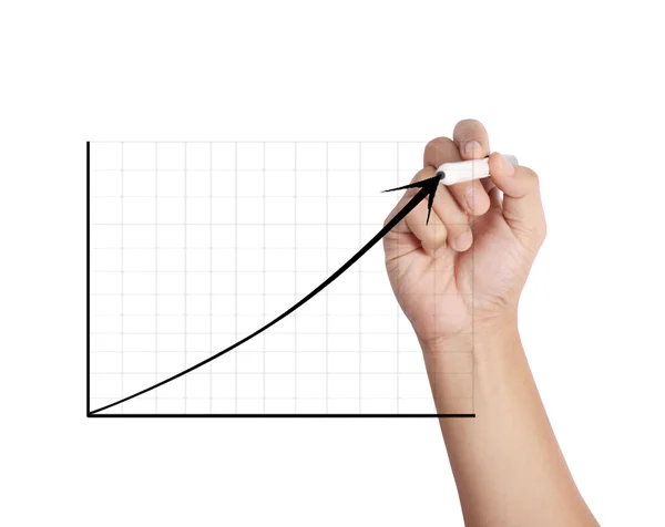 Hand drawing  chart show — Stock Photo, Image