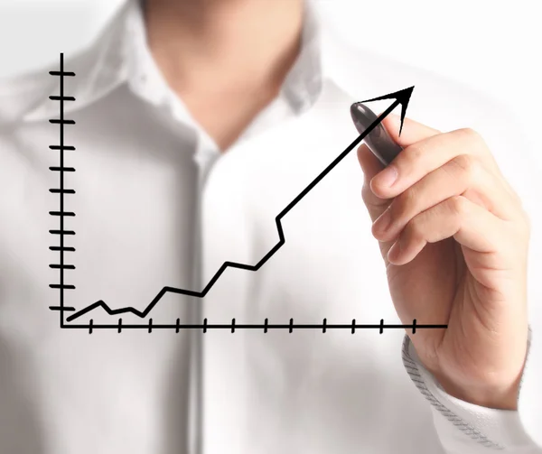 Gráfico de dibujo a mano mostrar — Foto de Stock