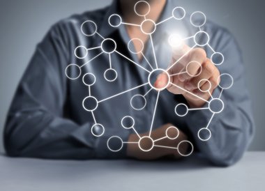  Modern sosyal düğmelere basarak