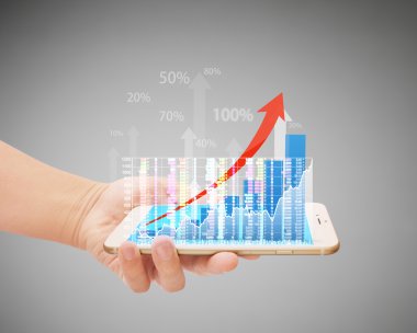 Elinizdeki akıllı telefona dokunun