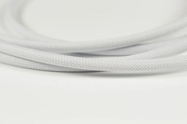 Weiße Homepod Mini Kabel Textur — Stockfoto