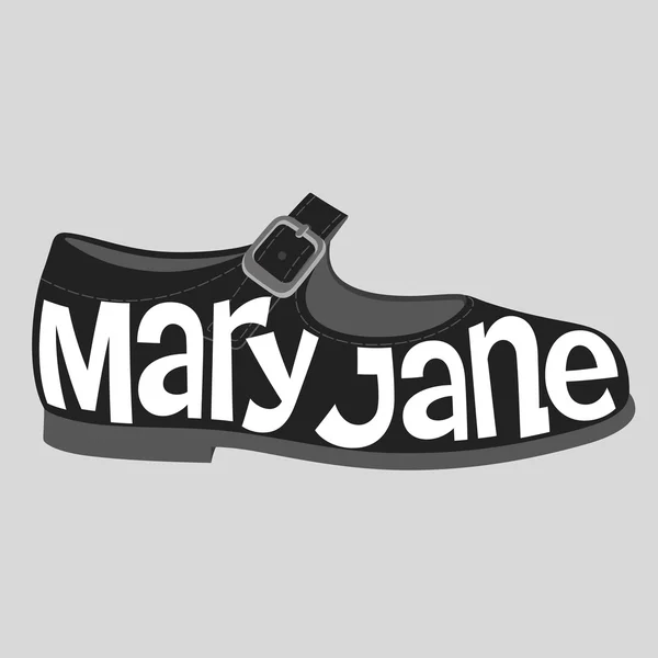 Shoe typography, Mary Jane shoe typography