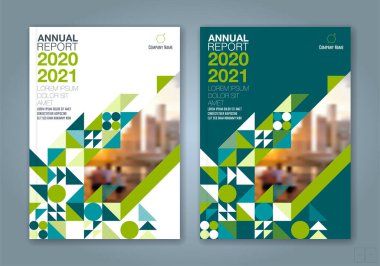 Yıllık iş raporu kapağı için soyut asgari geometrik arkaplan