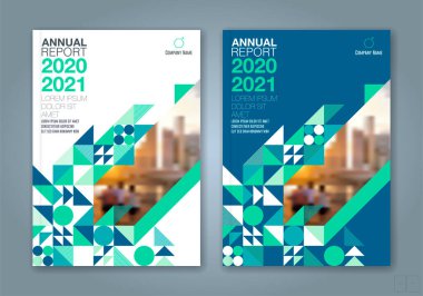 Yıllık iş raporu kapağı için soyut asgari geometrik arkaplan