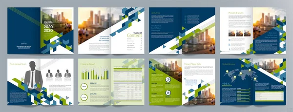 Plantilla Folleto Guía Presentación Negocio Corporativo Informe Anual Plantilla Diseño — Archivo Imágenes Vectoriales