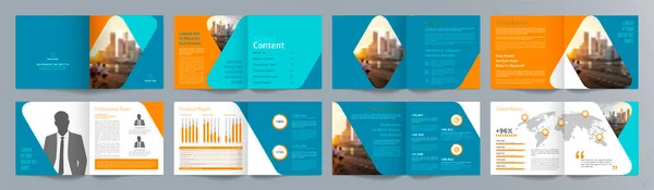 Corporate Business Presentation Guide Brochure Template Annual Report Page Minimalist — Stock Vector