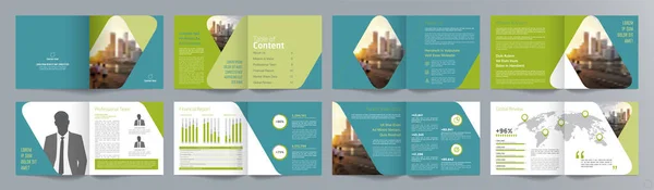 Modelo Brochura Guia Apresentação Negócios Corporativos Relatório Anual Modelo Design — Vetor de Stock