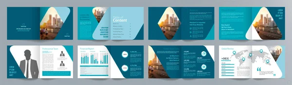 Corporate Business Presentation Guide Brochure Template Annual Report Page Minminalist — 스톡 벡터