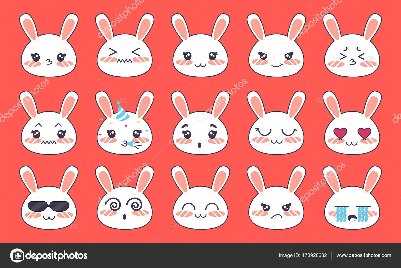 Risata Di Coniglio Emoticon Pack Tradizionale Cinese, Cinese Tradizionale,  Emoticon, Contento File PNG e PSD per download gratuito, image size:1600x1070