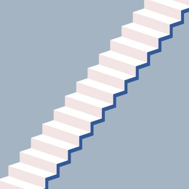 Soyut merdiven 3d render