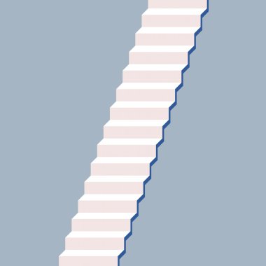 Soyut merdiven 3d render