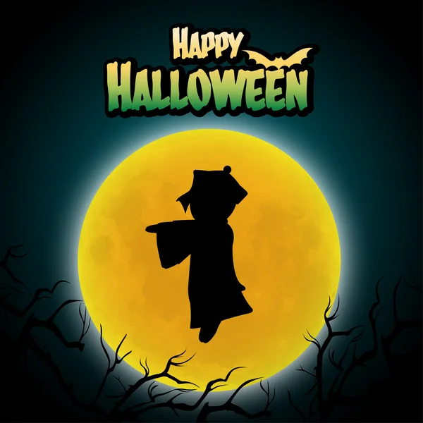 Joyeux fond halloween — Image vectorielle