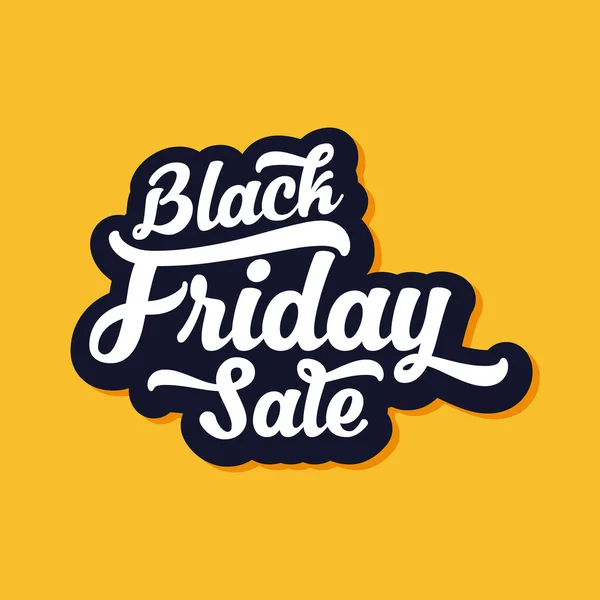 Black Friday Caligráfico Design — Vetor de Stock