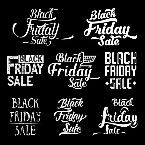 Black Friday Calligraphic Design Collection — Vector de stoc