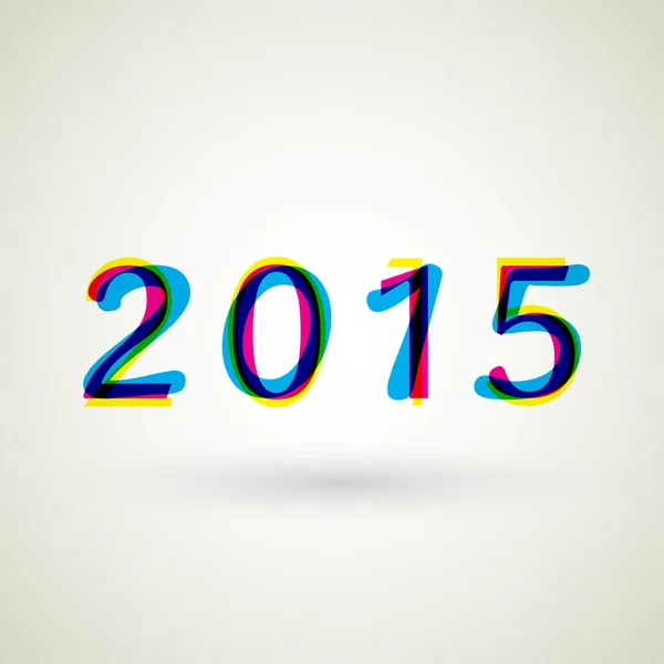 Feliz año nuevo 2015 — Vector de stock