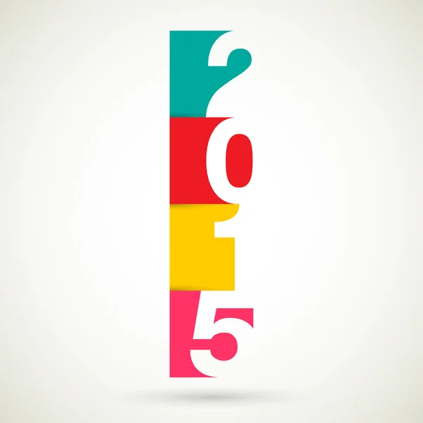 Feliz año nuevo 2015 — Vector de stock