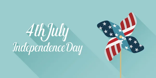 Feliz dia da independência Estados Unidos da América, 4 de julho carro — Vetor de Stock
