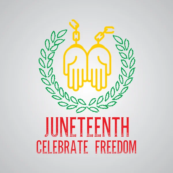 Juneteenth day background — Stock Vector