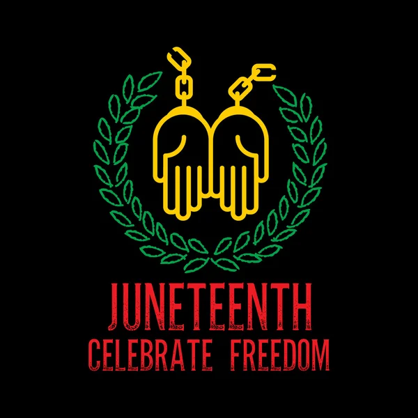 Juneteenth den pozadí — Stockový vektor