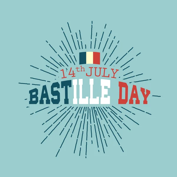 14th July,Happy Bastille Day background — Stock Vector