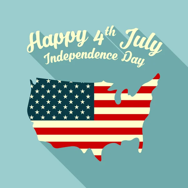 Šťastný den nezávislosti, 4.července — Stockový vektor