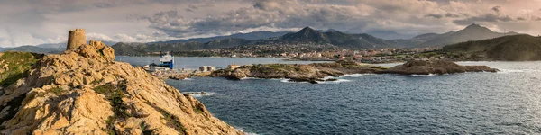 Vista panorámica de Ile Rousse en Córcega — Foto de Stock