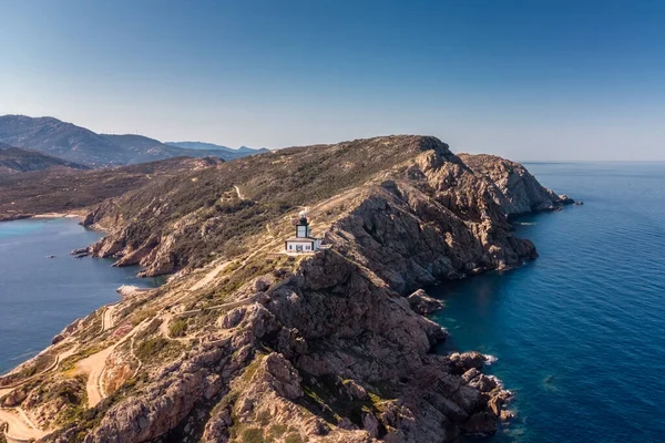 Korsika Nın Balagne Bölgesindeki Calvi Yakınlarındaki Kayalık Bir Kayalıktaki Revellata — Stok fotoğraf