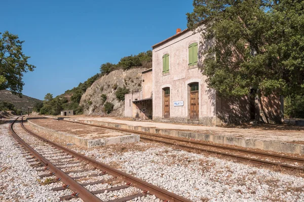 Staré Vlakové Nádraží Obci Palasca Regionu Balagne Korsice — Stock fotografie