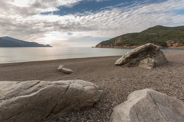 Bussaglia beach on west coast of Corsica — Stock Photo, Image