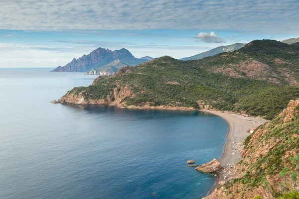 Bussaglia beach on west coast of Corsica — Stock Photo, Image