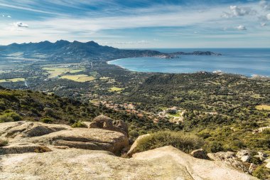 Calvi Bay Balagne bölgesinde Corsica