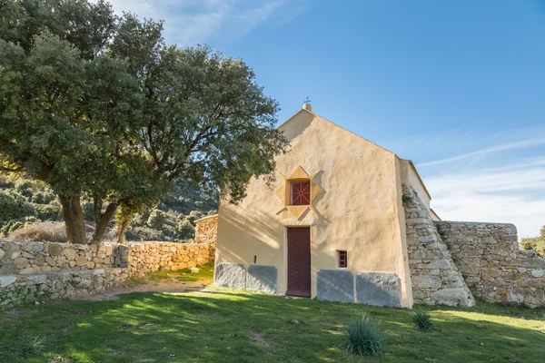 Notre Dame de la Stella kaple u Lumio na Korsice — Stock fotografie