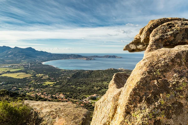 Baía de Calvi na região de Balagne da Córsega — Fotografia de Stock