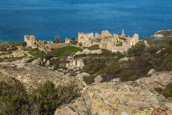 Abandoned village of Occi near Lumio in Corsica — Stock Photo, Image