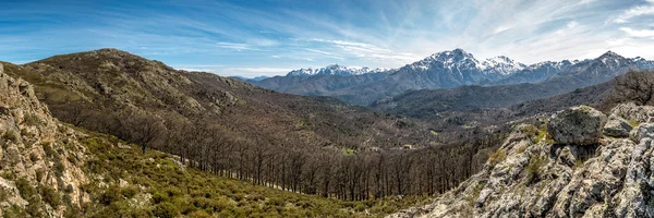 Monte Pardu e San Parteo nella regione della Balagna in Corsica — Foto Stock
