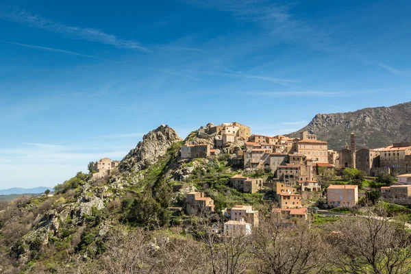 村庄的 Spelonato Balagne 地区的科西嘉 — 图库照片