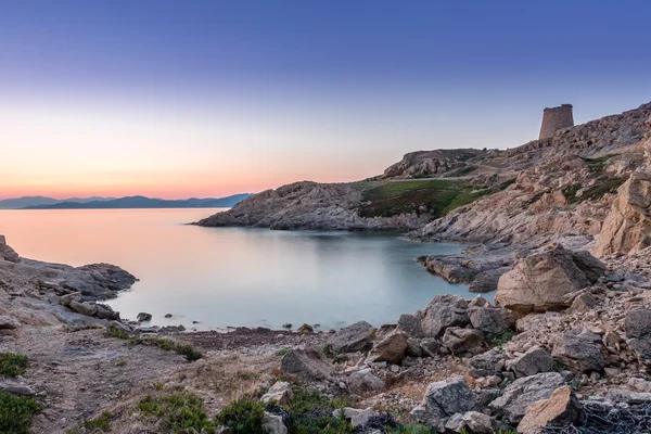 Sunrise at Ile Rouse in Corsica — Stockfoto