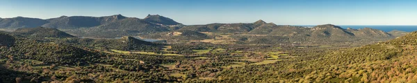 Panorama i Reginu dalen i Balagne regionen Korsika — Stockfoto