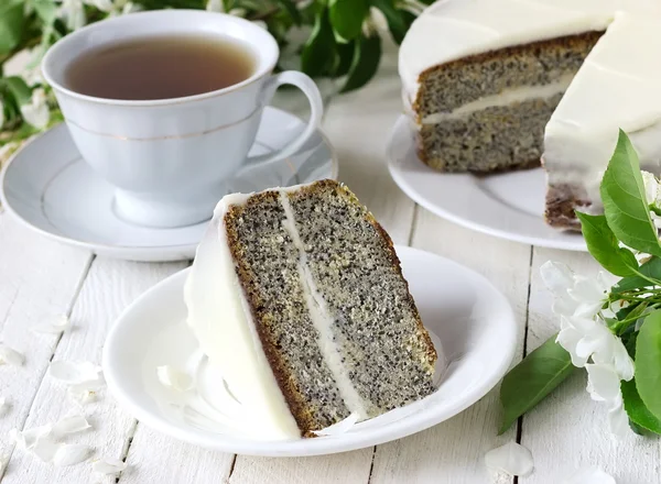 Mohnkuchen — Stockfoto